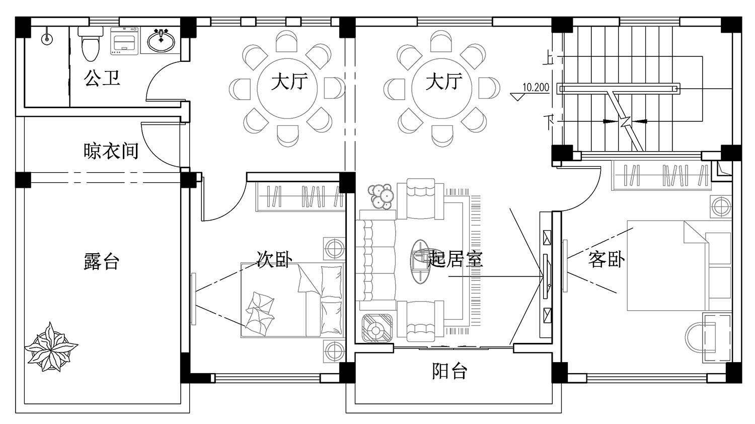 广东清远曾家欧式别墅图纸