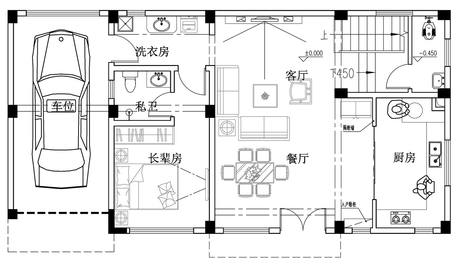 广东清远曾家欧式别墅图纸