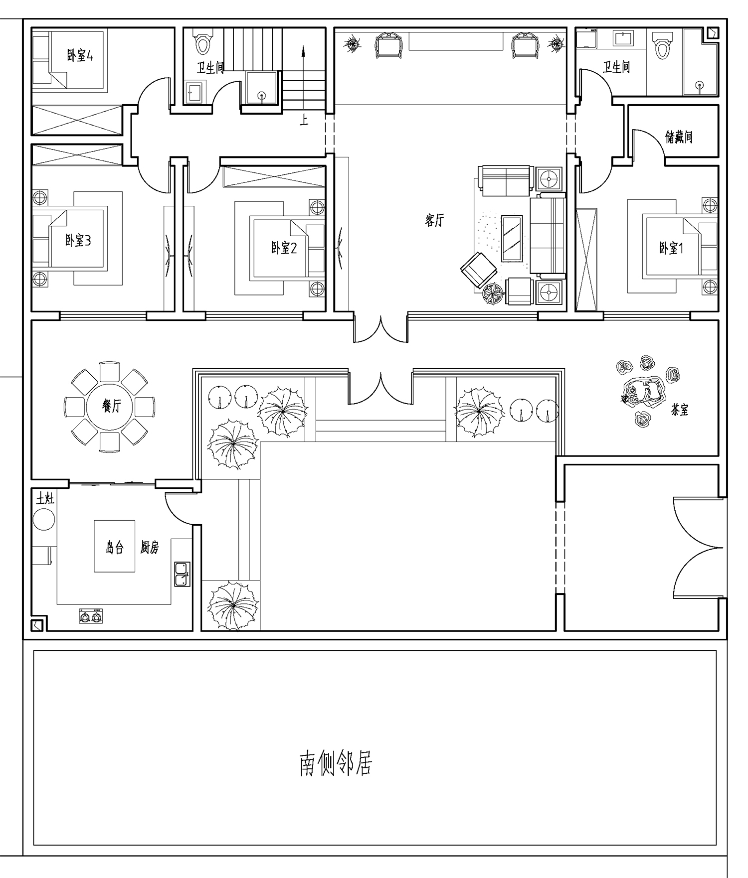 河北沧州曹家新中式别墅