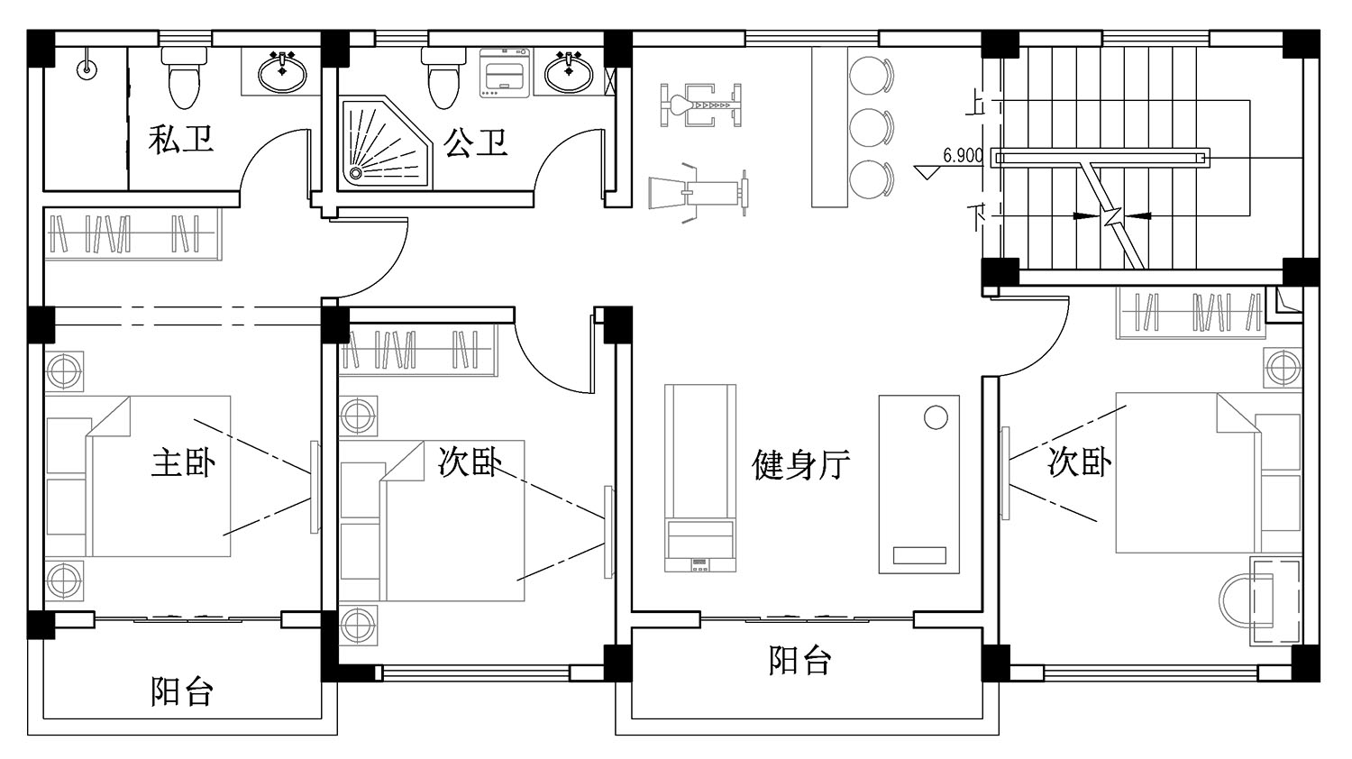 广东清远曾家欧式别墅图纸