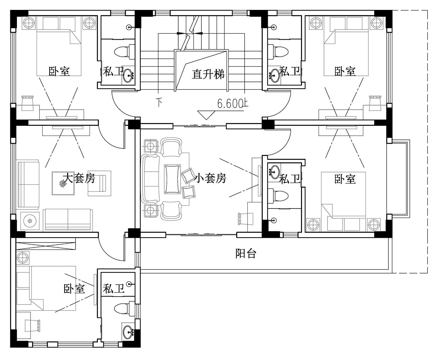 广东清远何家现代别墅图纸
