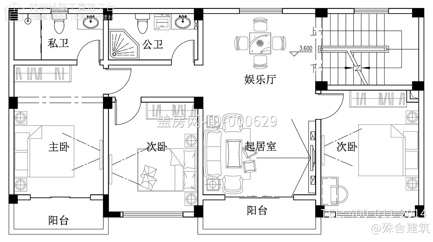 广东清远曾家欧式别墅图纸