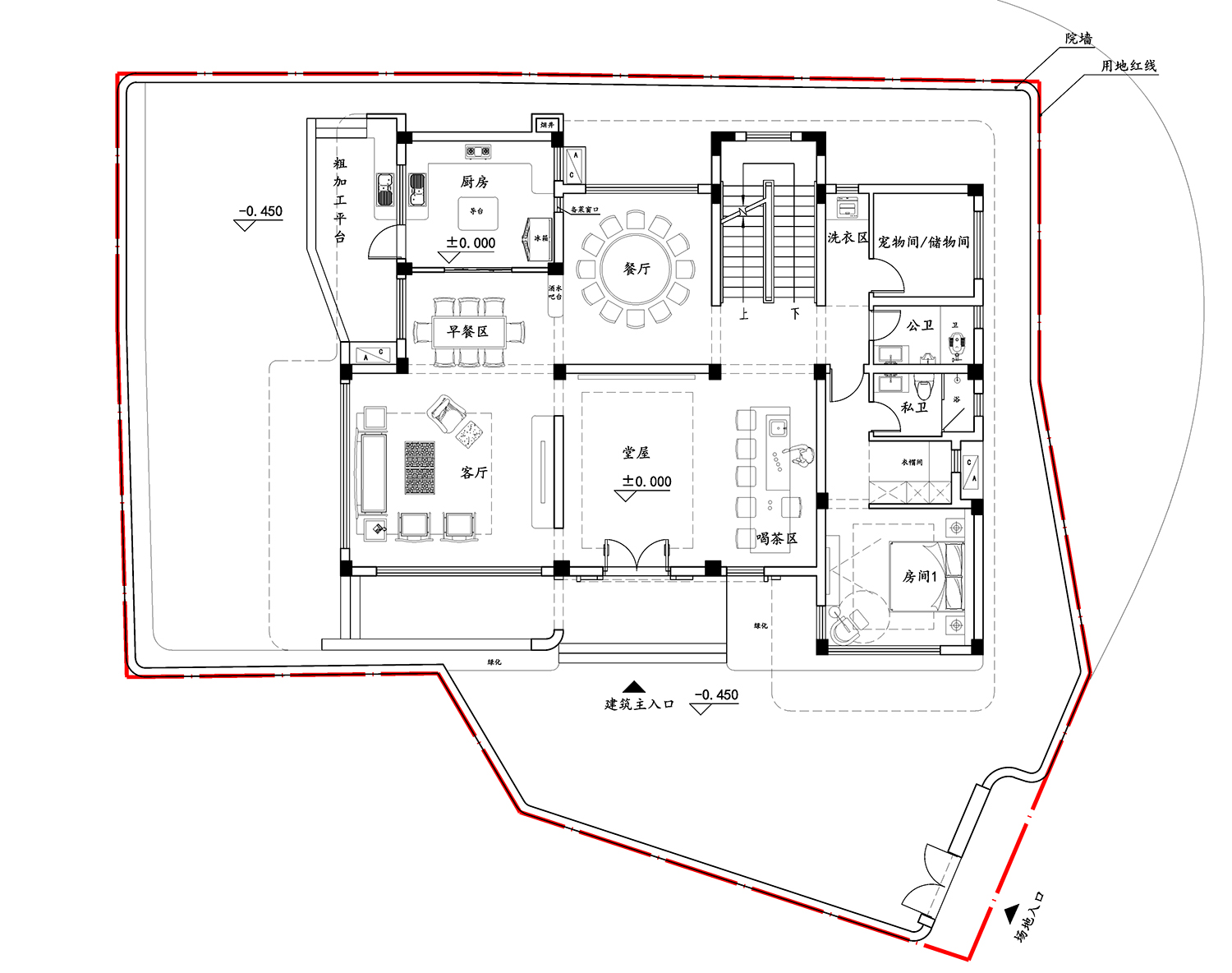 福建泉州尤家现代别墅图纸