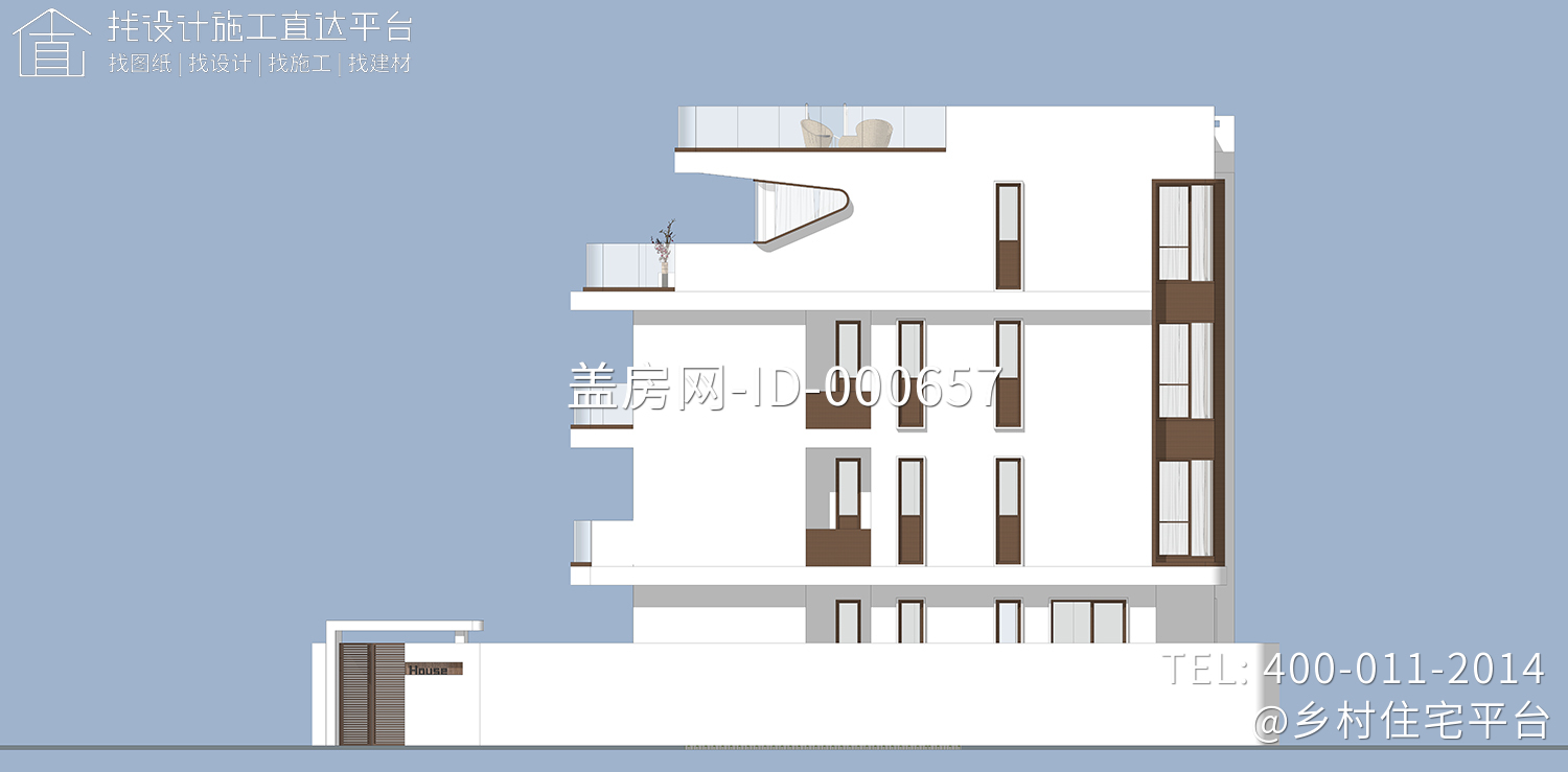 福建泉州尤家现代别墅图纸