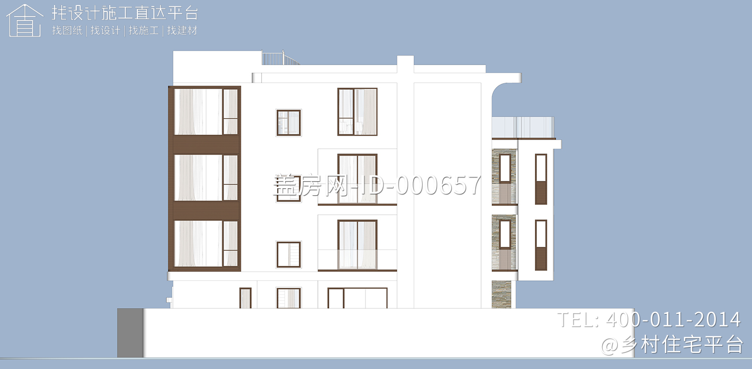 福建泉州尤家现代别墅图纸