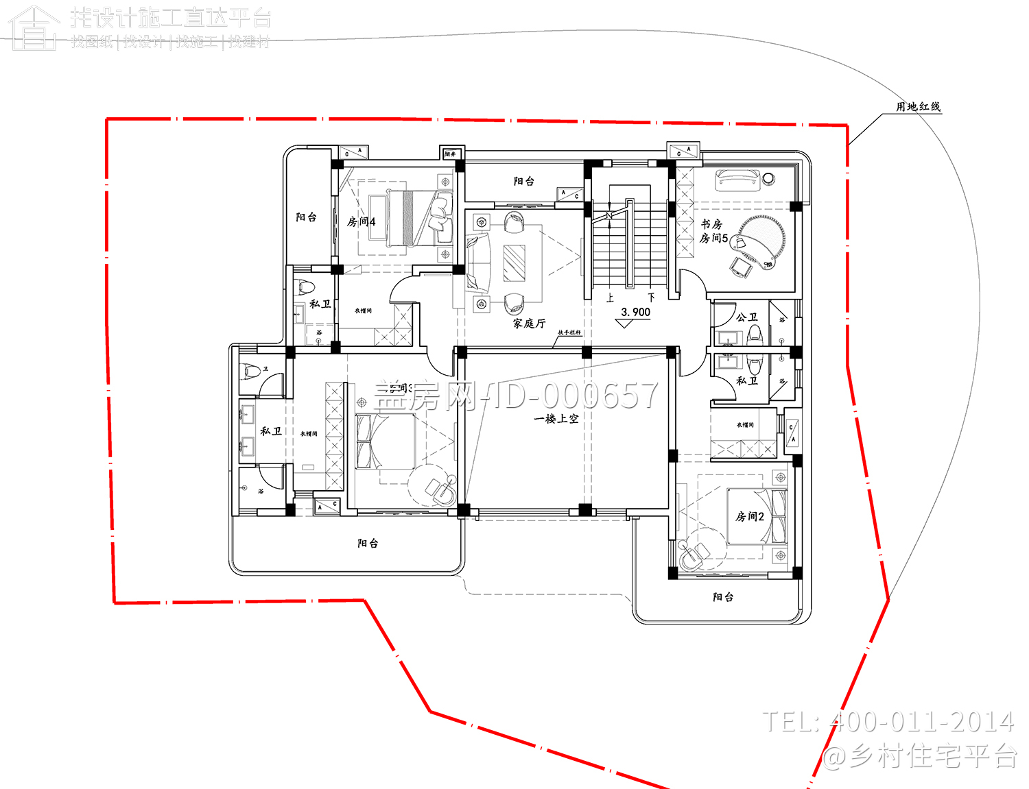 福建泉州尤家现代别墅图纸