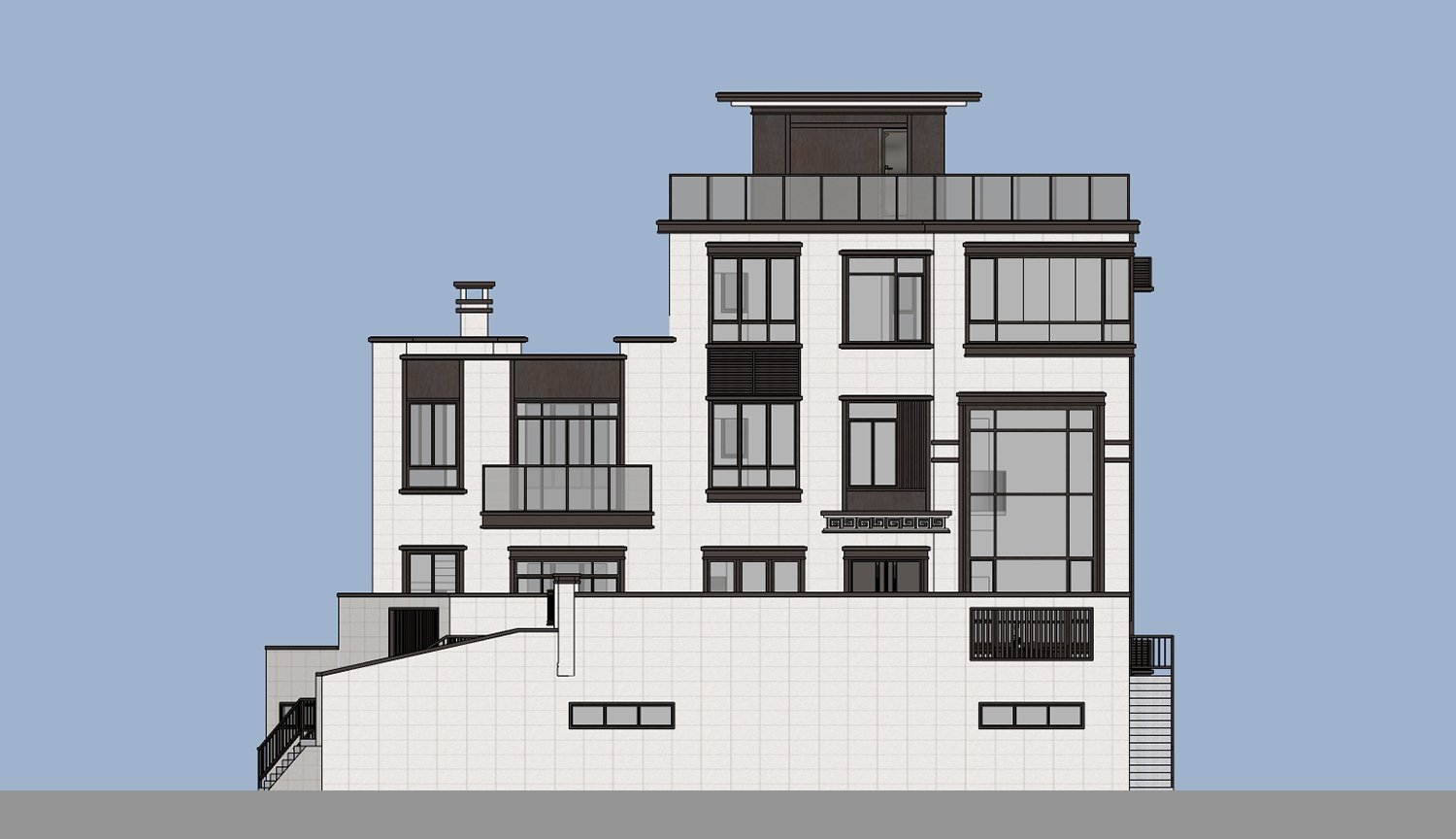 福建厦门陈家新中式别墅