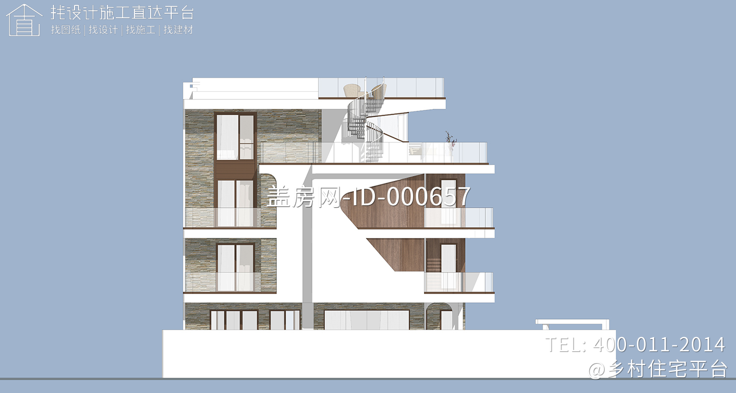 福建泉州尤家现代别墅图纸