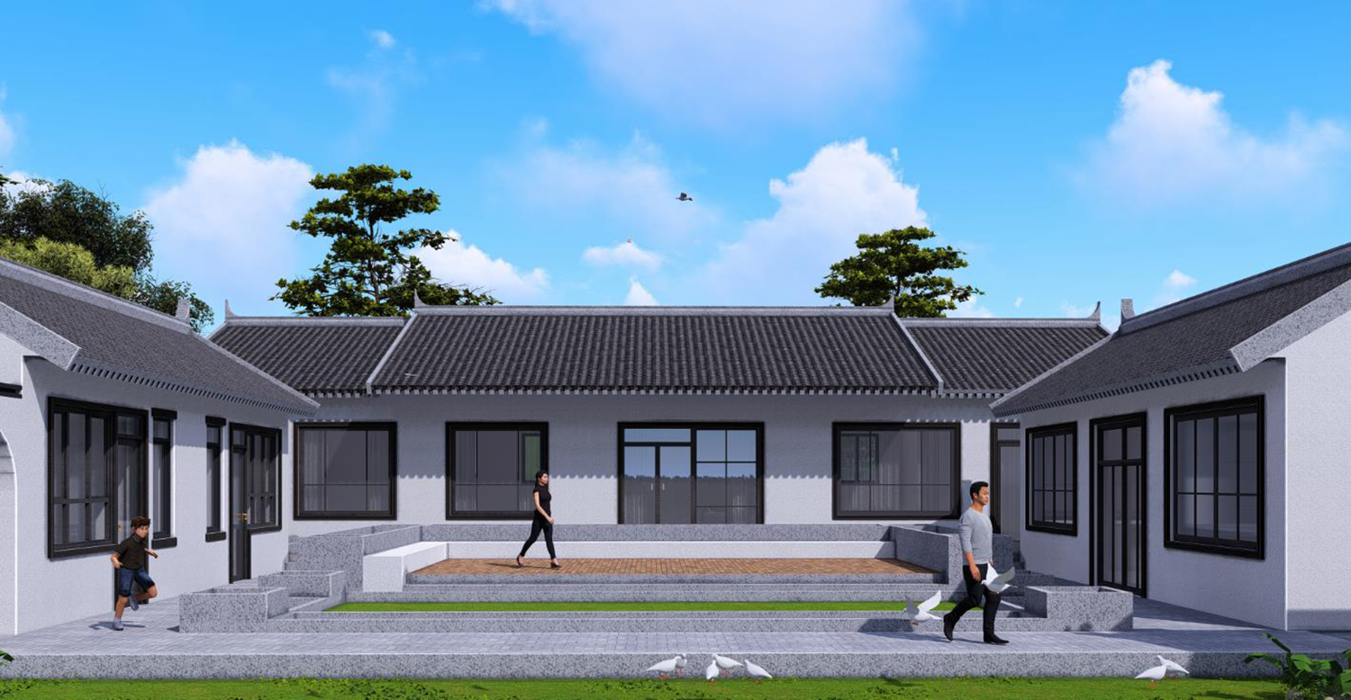 河北张家口丁家中式三合院