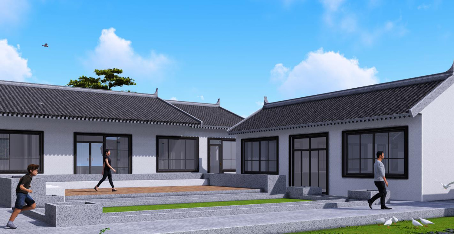 河北张家口丁家中式三合院