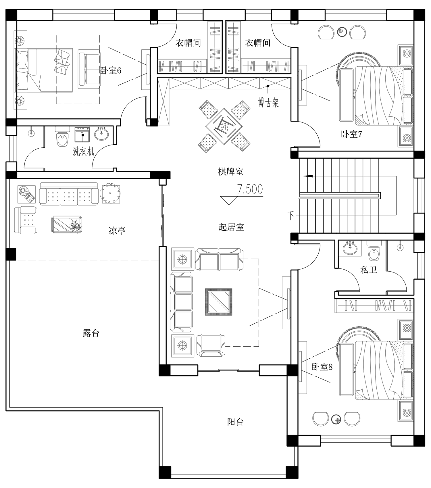 安阳丁家新中式别墅图纸