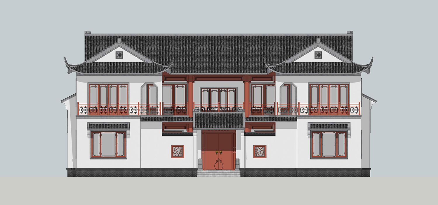 湖南宁乡唐家中式三合院