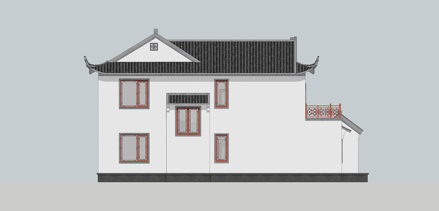 湖南宁乡唐家中式三合院