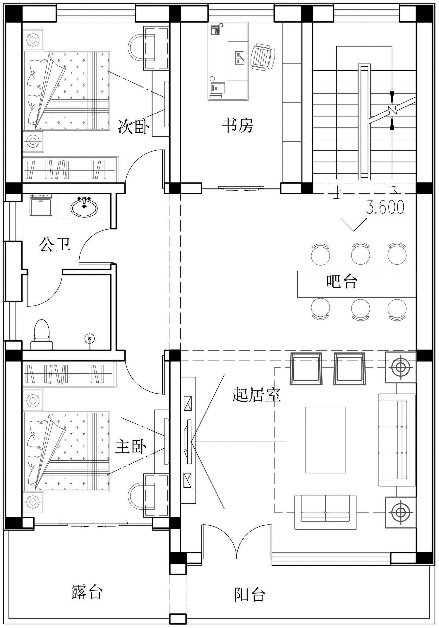 北京房山魏家二层现代别墅设计图纸