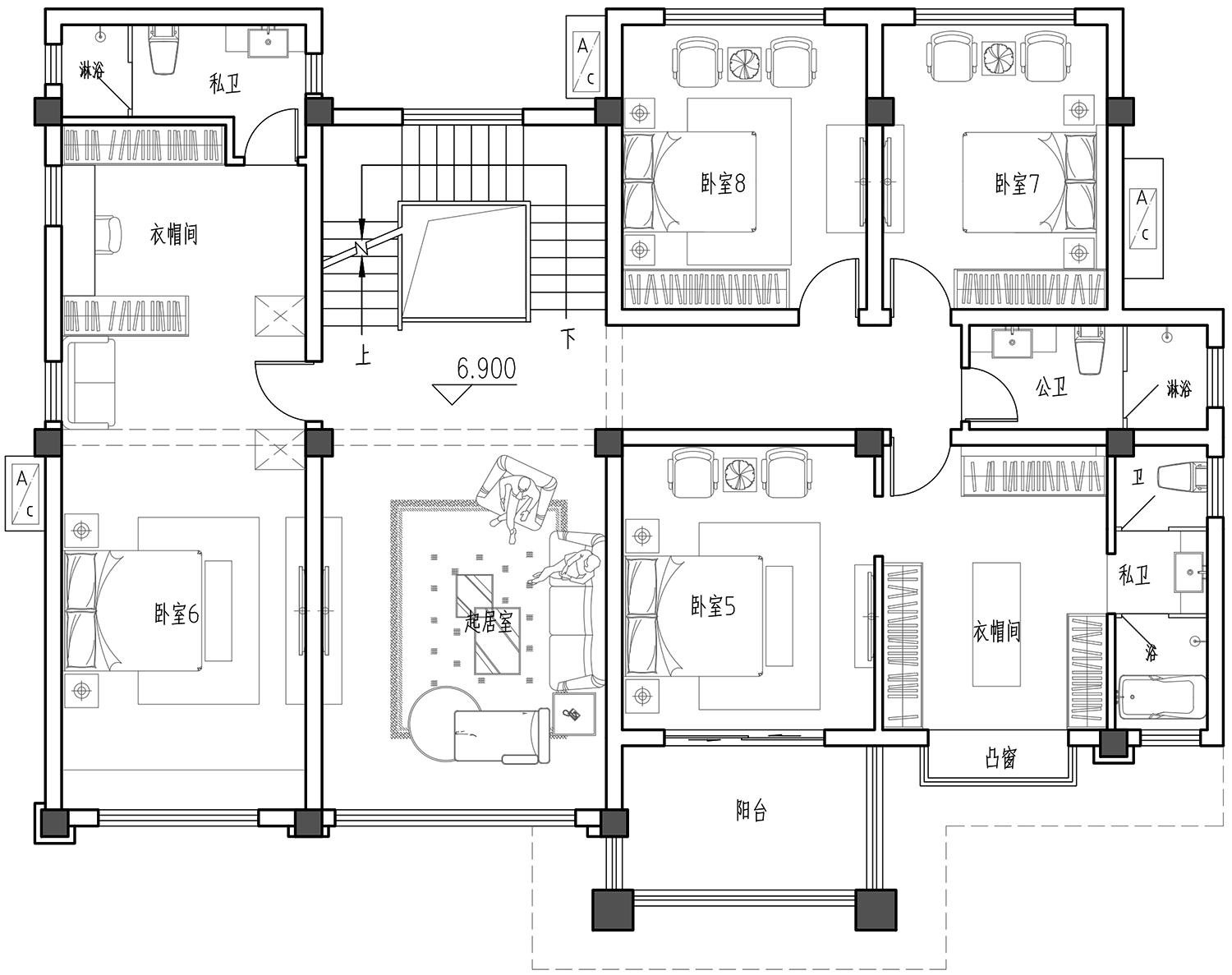 福建漳州黄家新中式别墅