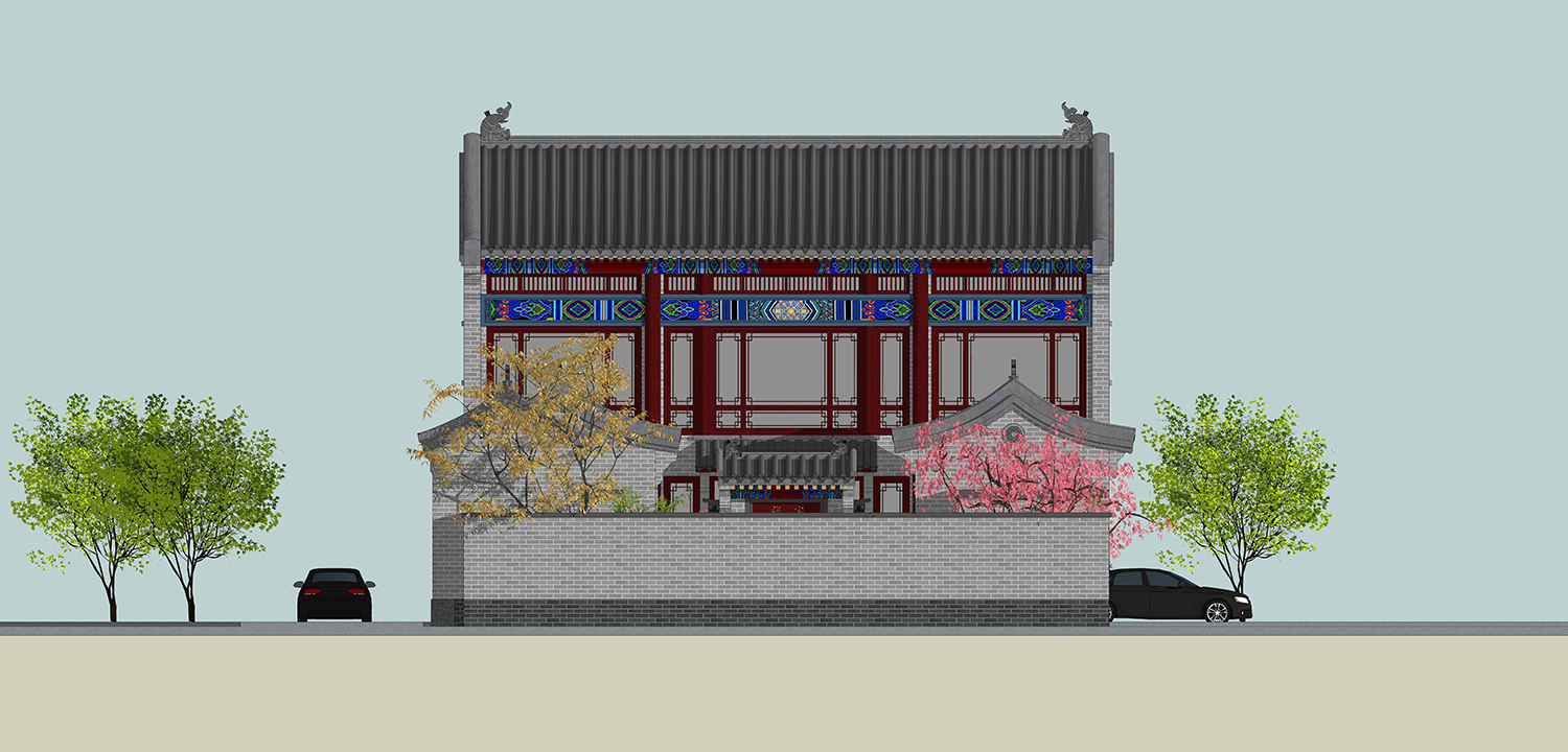 北京顺义张家中式三合院