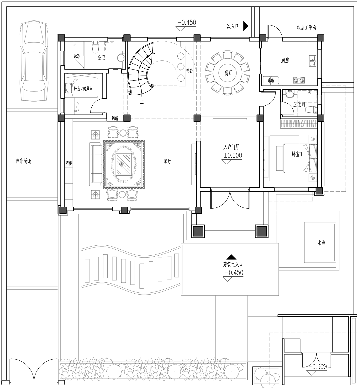 福建漳州黄家新中式别墅