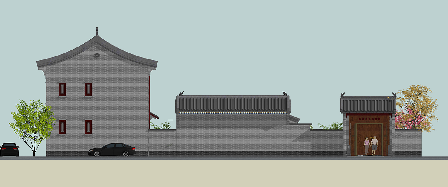 北京顺义张家中式三合院