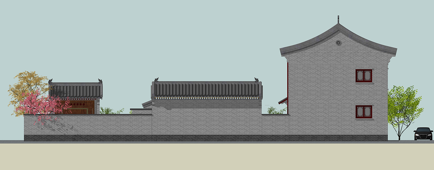 北京顺义张家中式三合院
