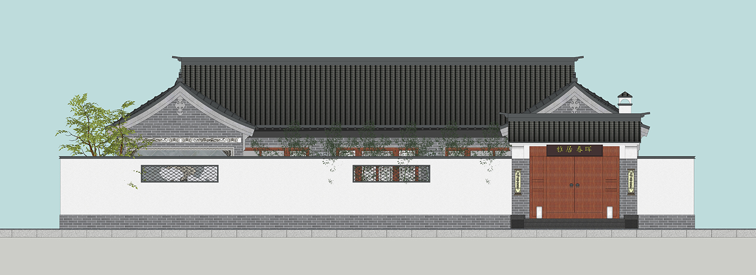 四川巴中张家中式三合院