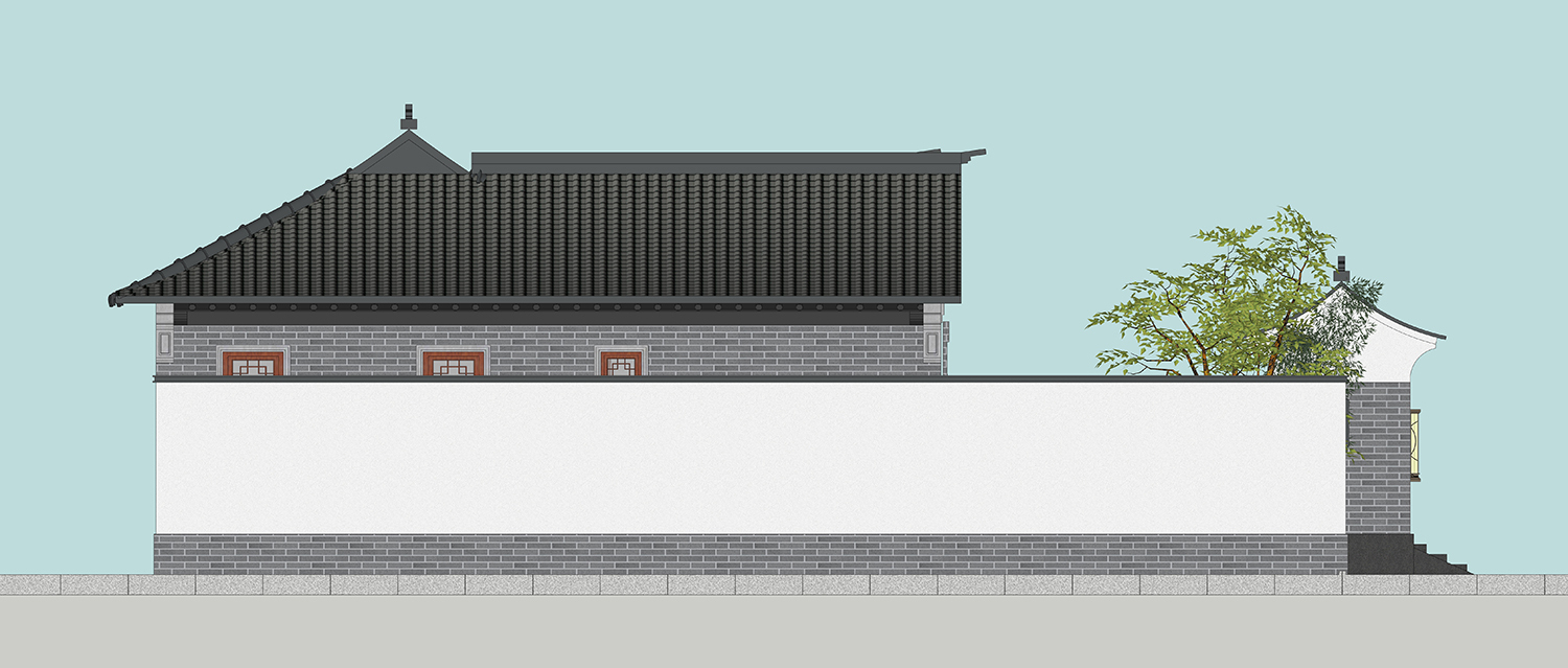 四川巴中张家中式三合院