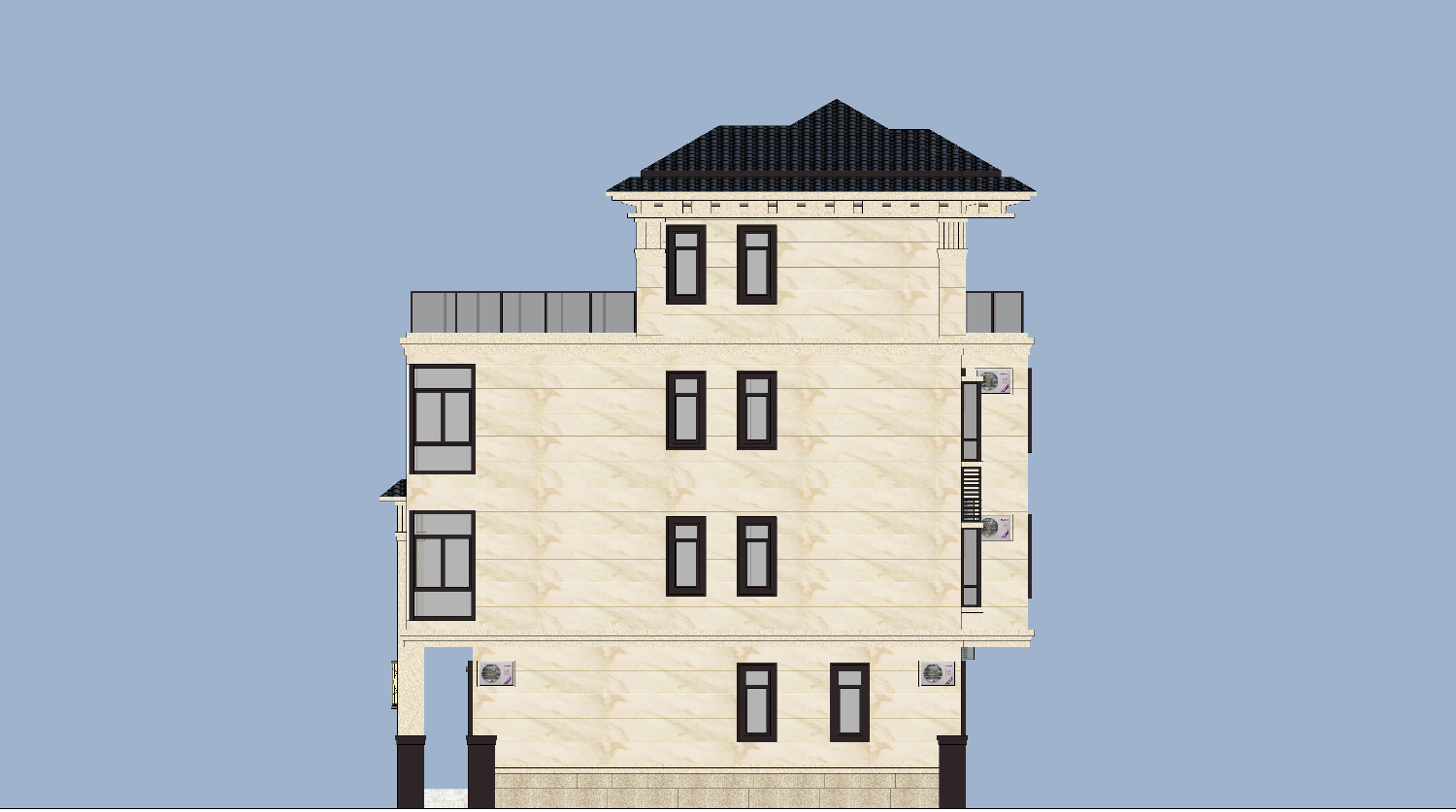 福建龙岩卢家新中式别墅图纸