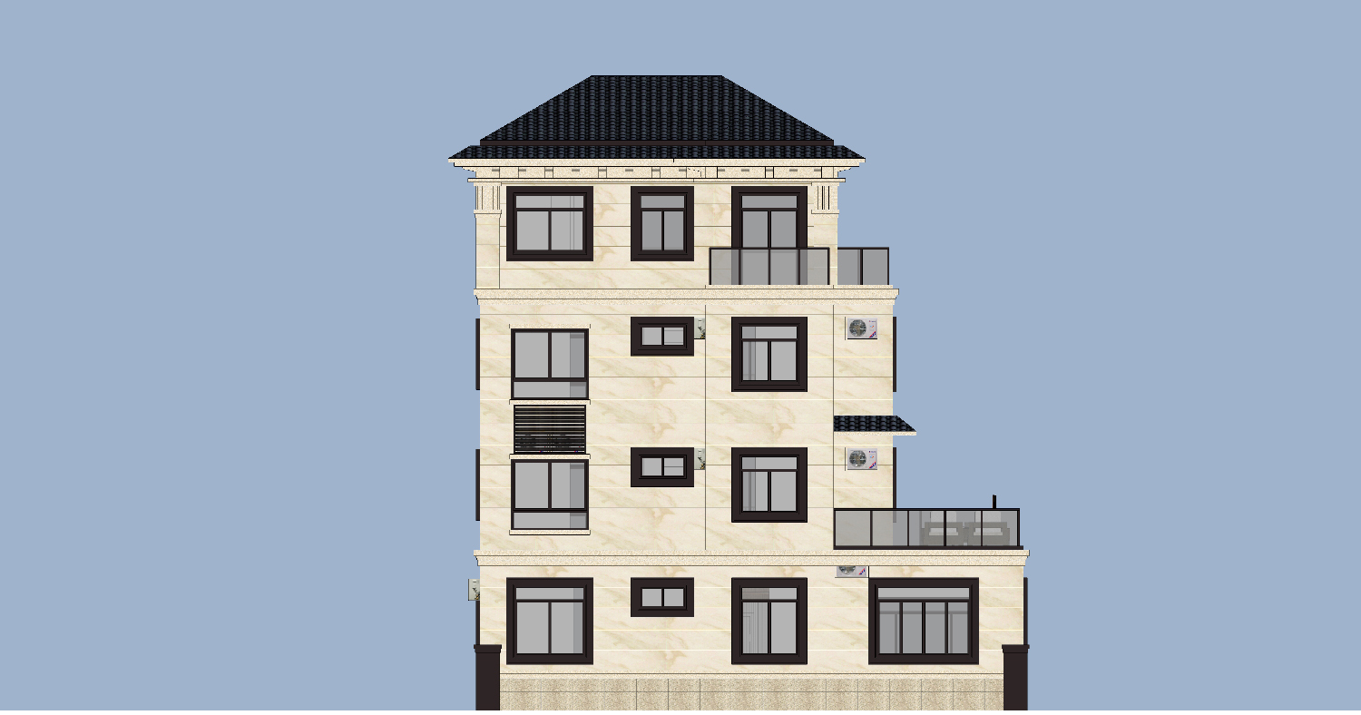 福建龙岩卢家新中式别墅图纸