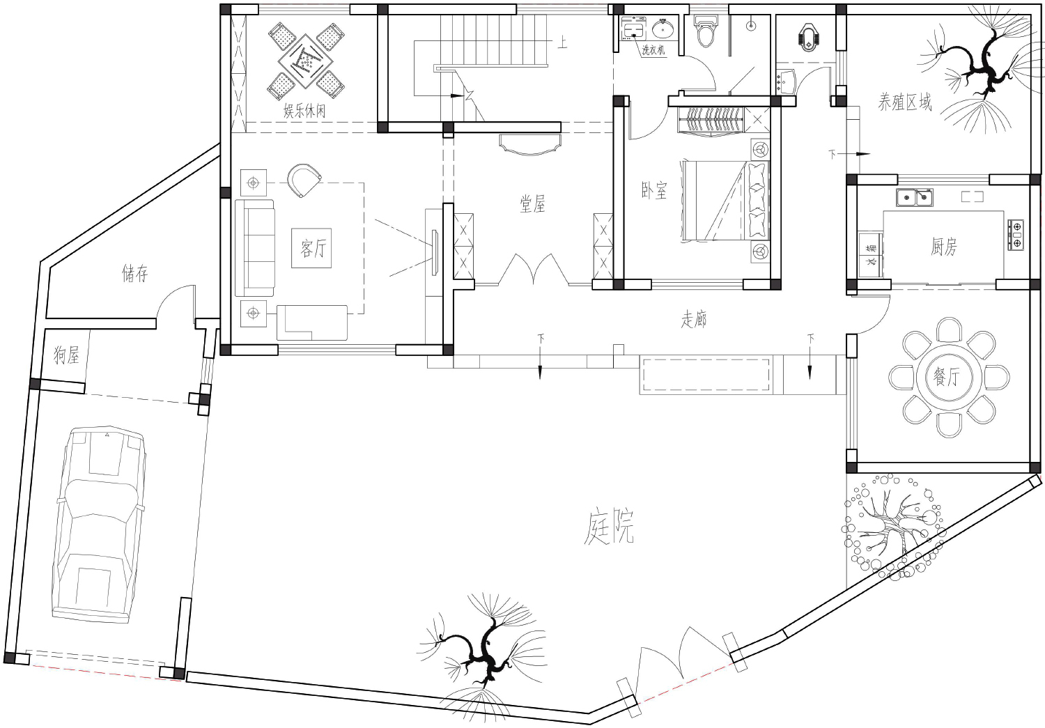 四川广汉曾家新中式别墅