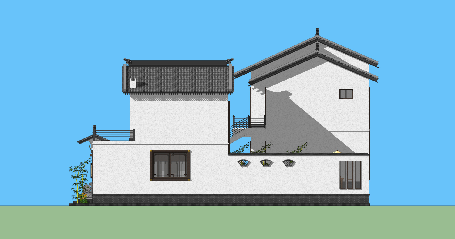 四川南充宋家中式三合院