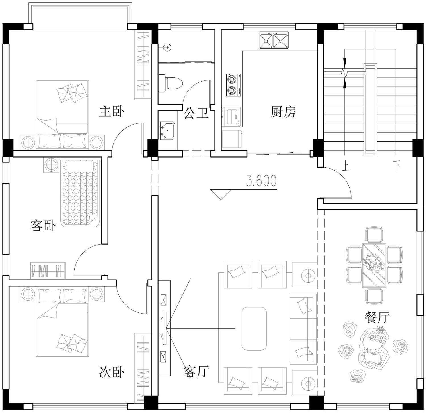 广东湛江陈家欧式别墅图纸