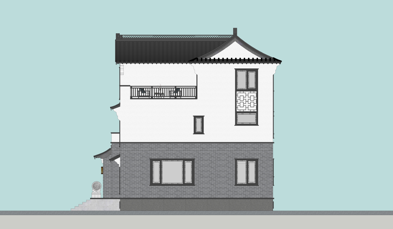 浙江杭州孙家中式别墅