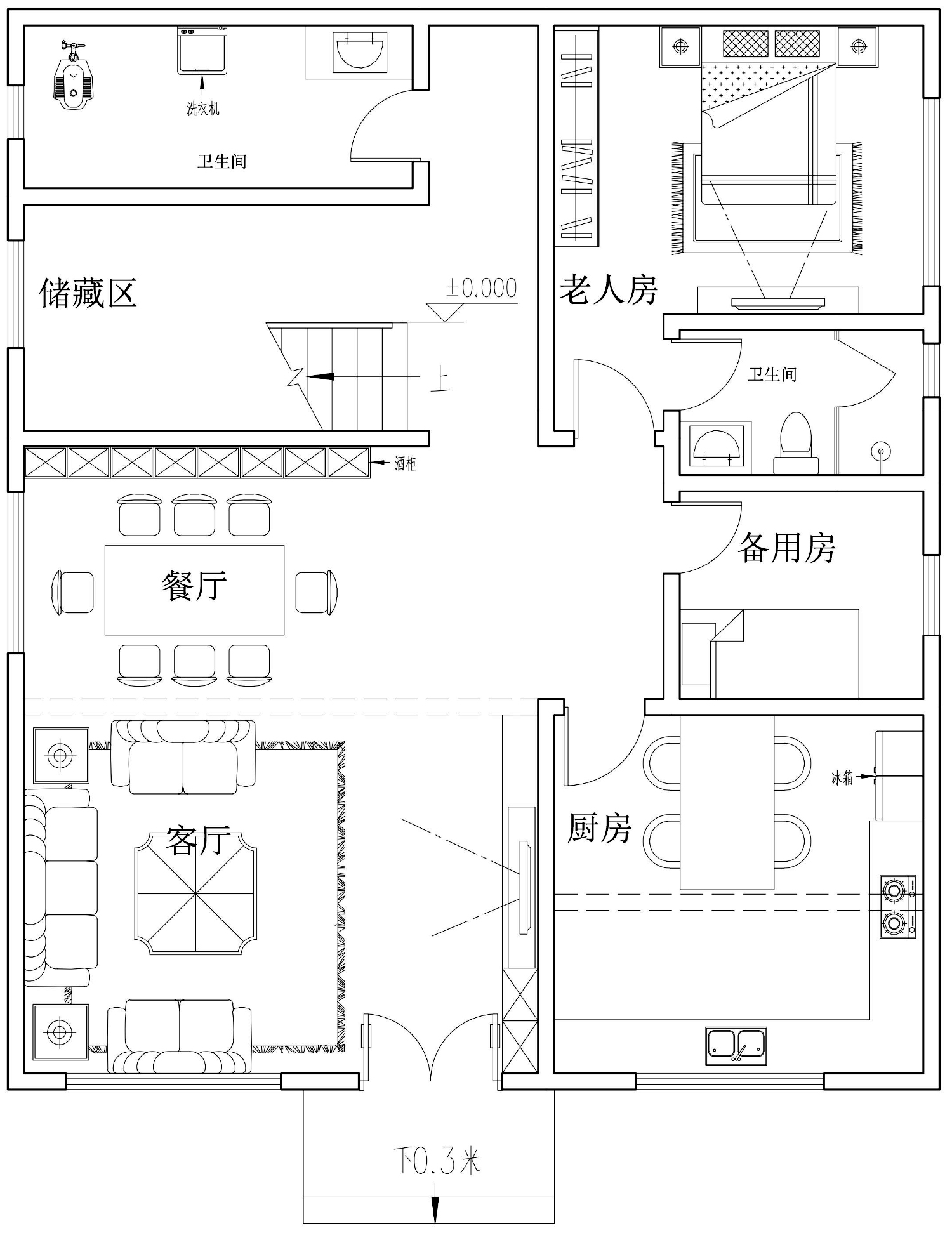广东清远罗家欧式别墅图纸