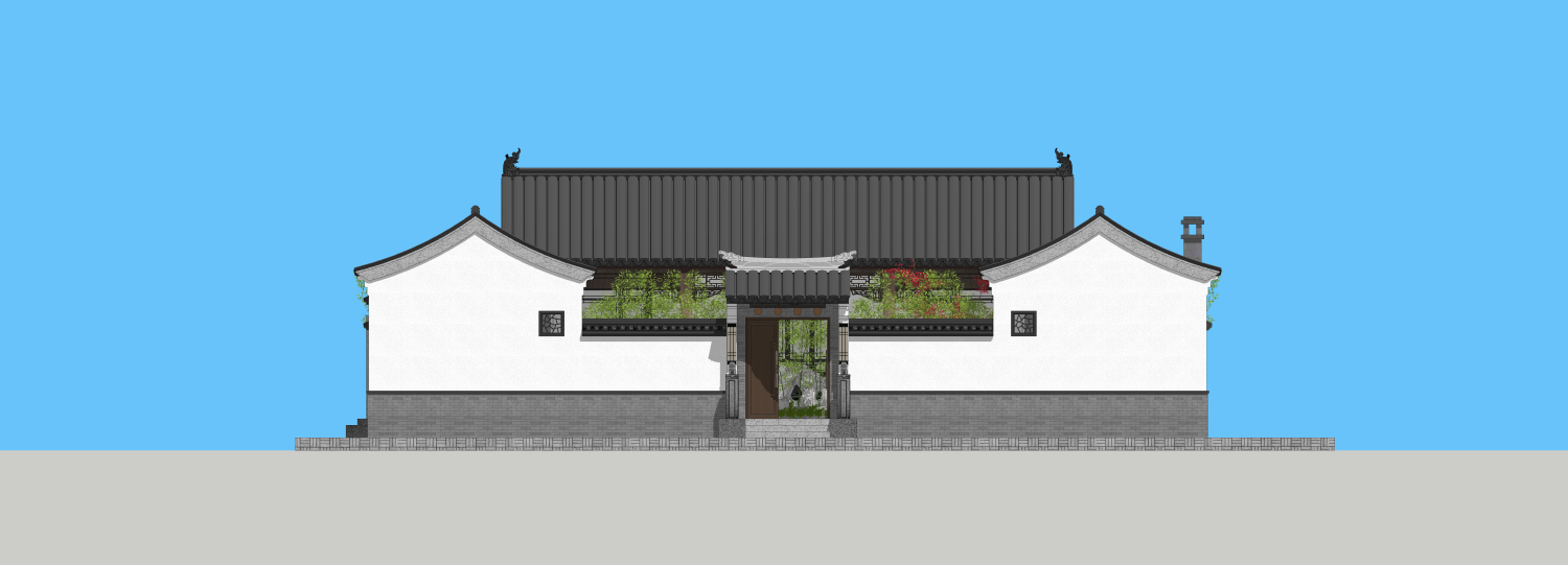 湖北荆门刘家中式三合院