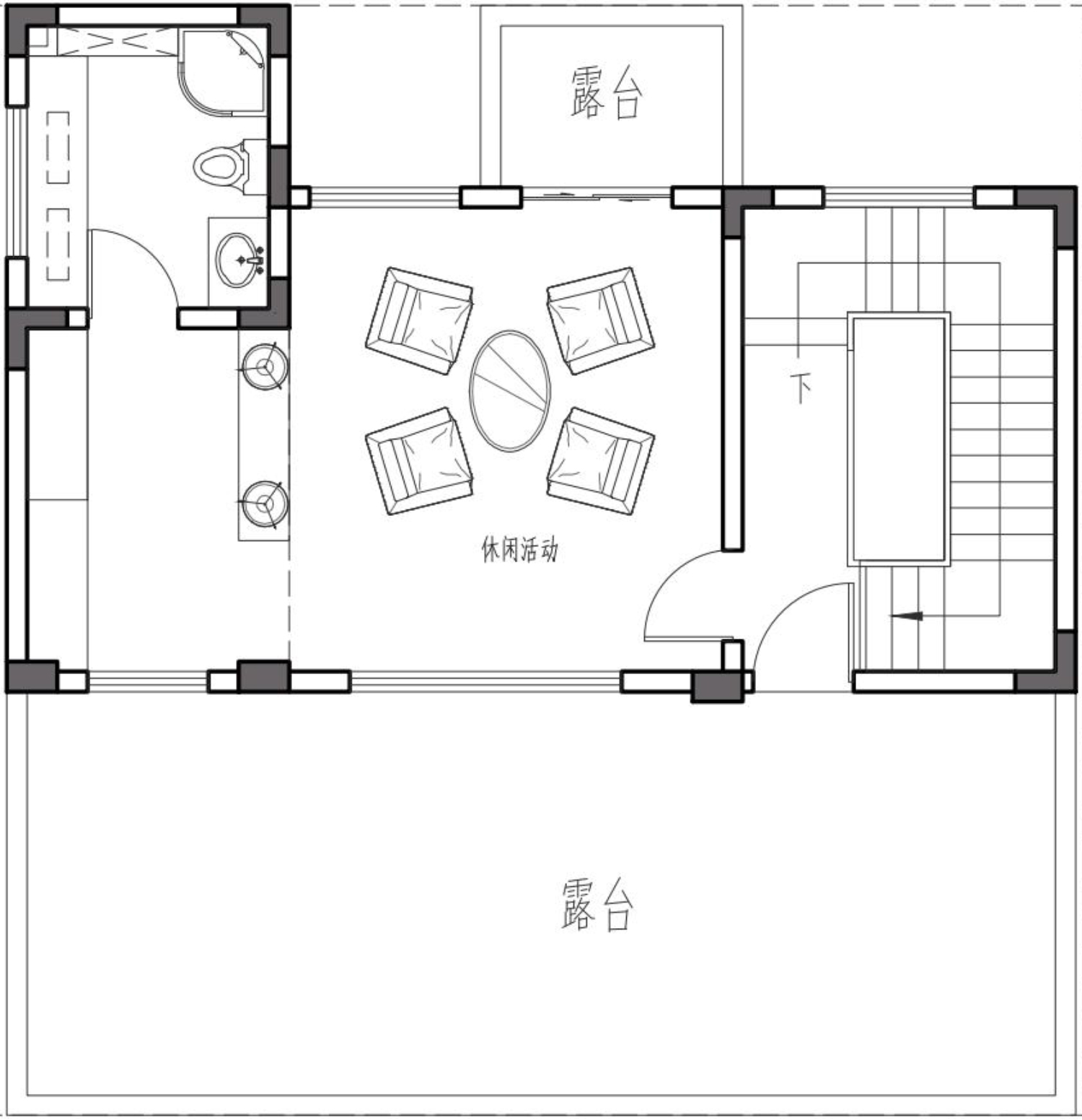 四川广安陈家现代别墅图纸