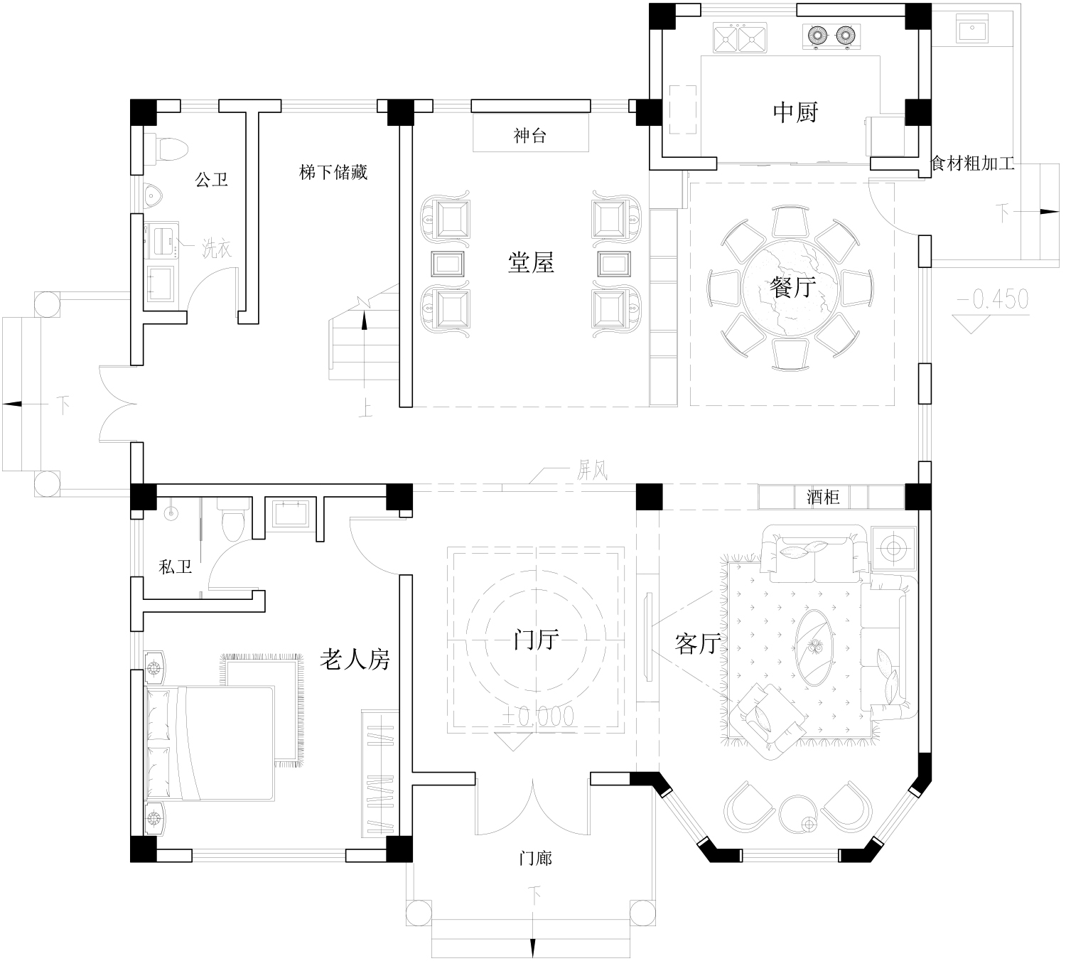 广东湛江唐家欧式别墅图纸