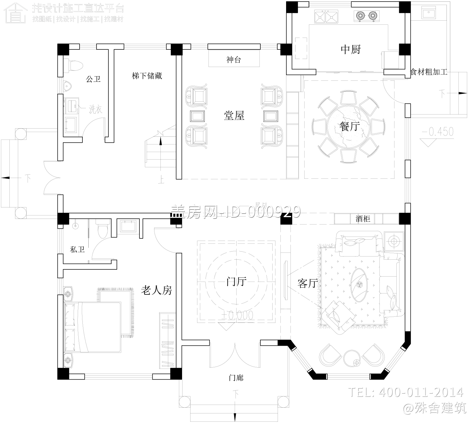 广东湛江唐家欧式别墅图纸