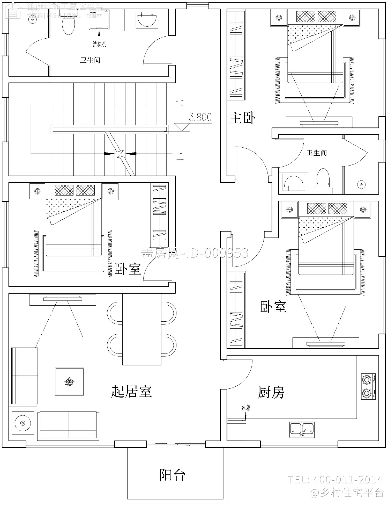 广东清远罗家欧式别墅图纸