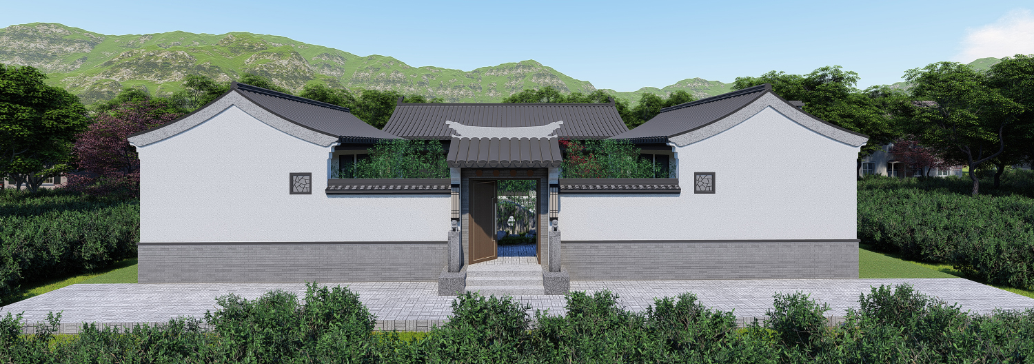 湖北荆门刘家中式三合院