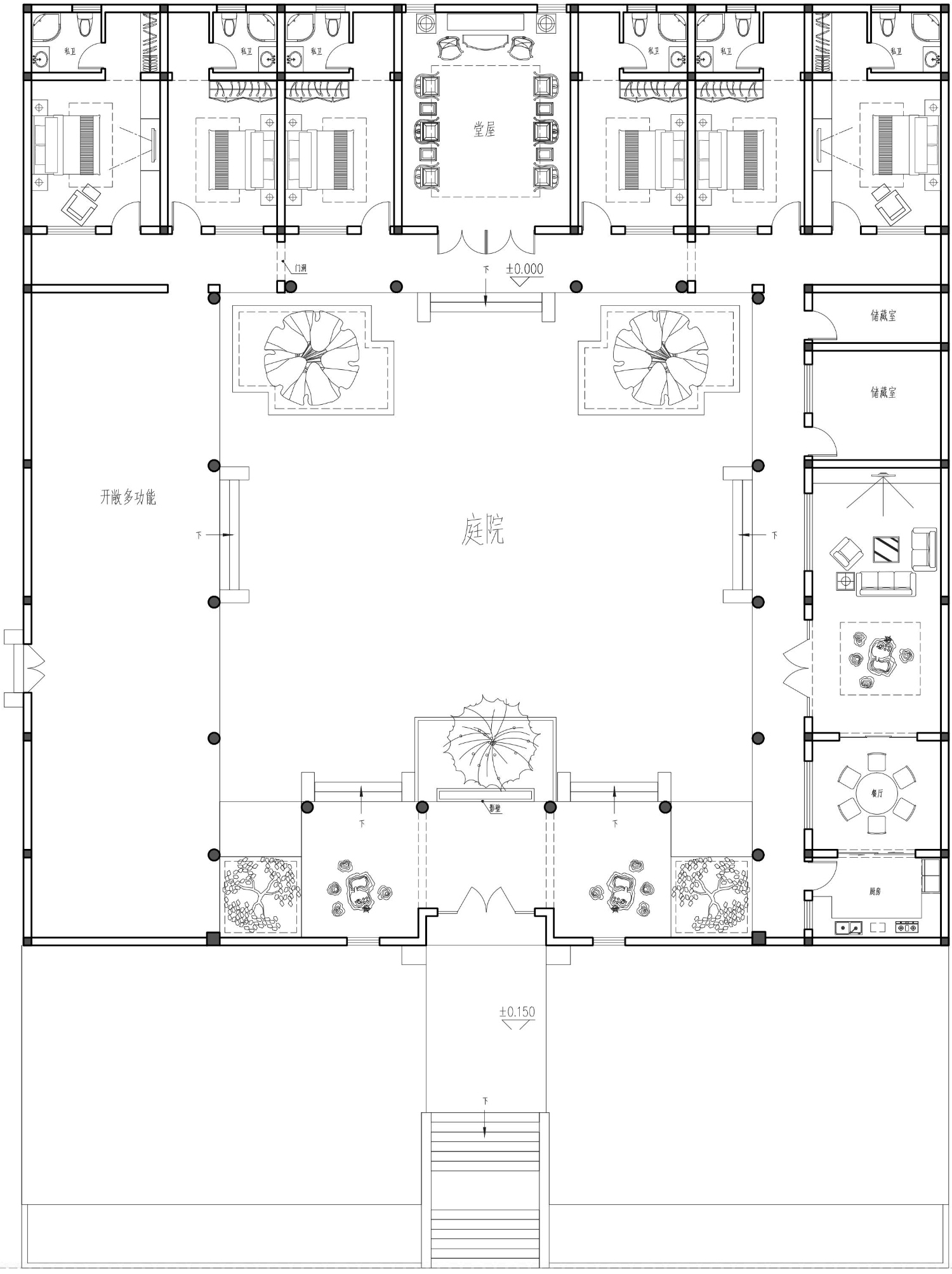 四川成都钟家中式四合院