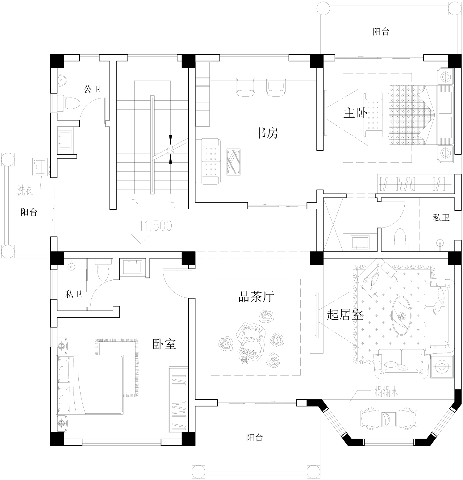 广东湛江唐家欧式别墅图纸