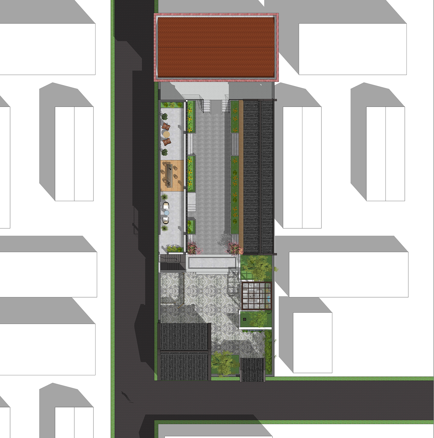 河北廊坊张家新中式三合院