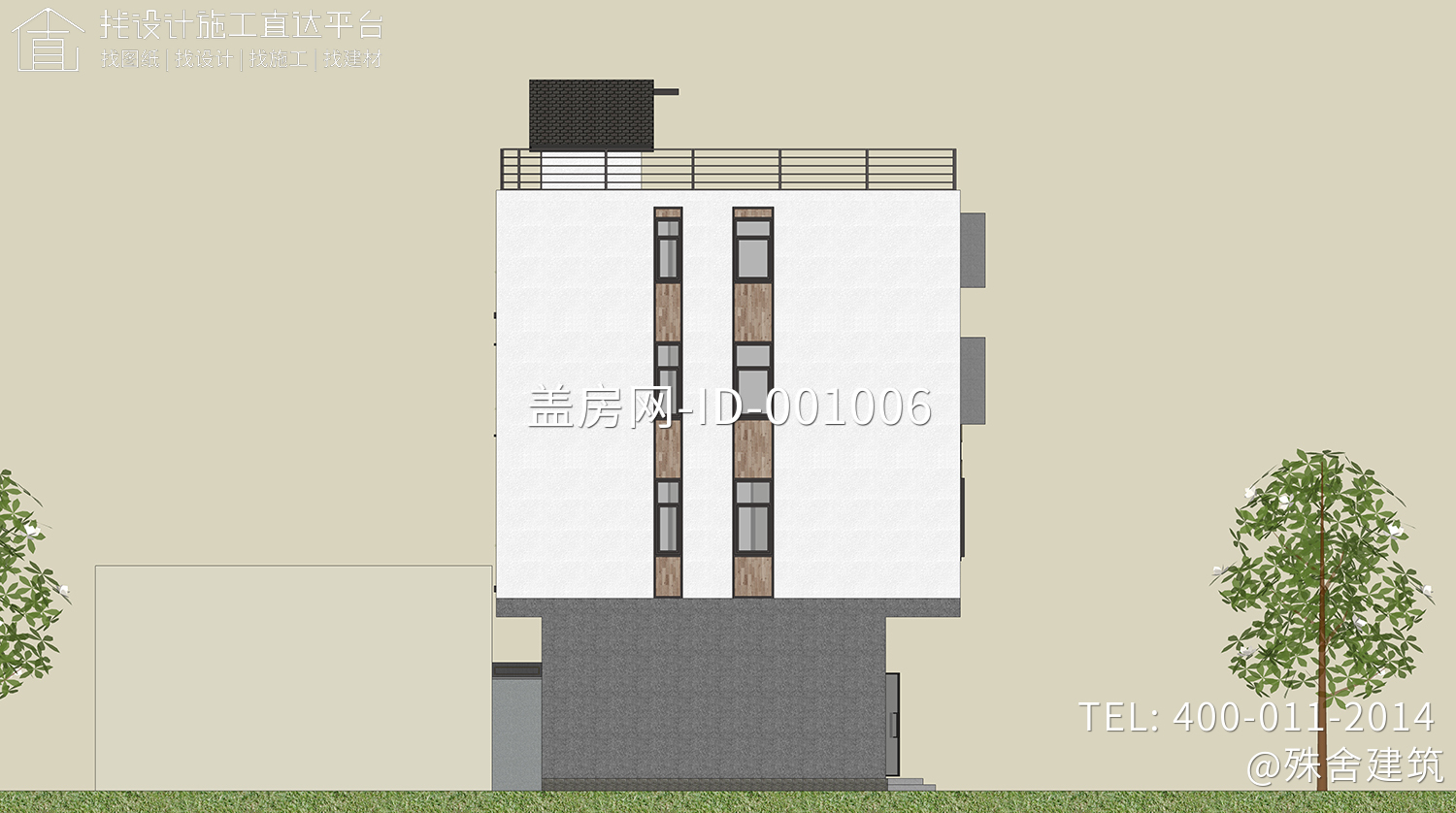 广东东莞黄家现代别墅图纸