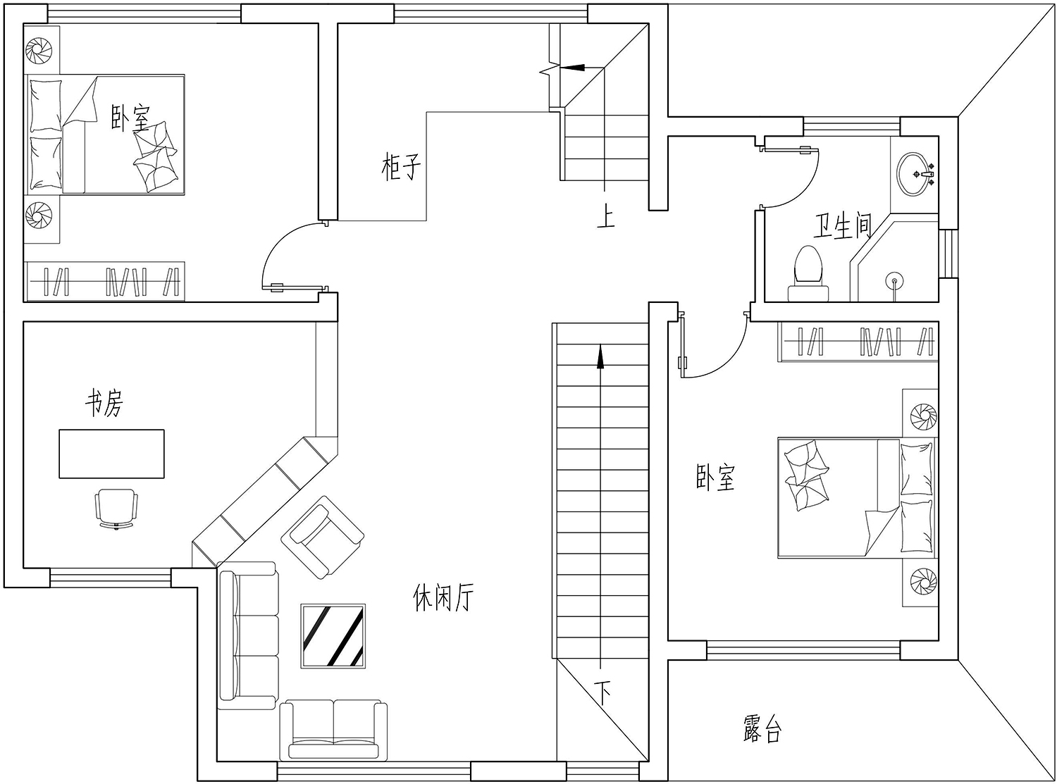 浙江舟山林家欧式别墅图纸