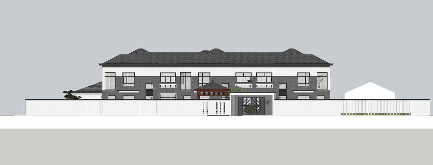 湖南常德杨家新中式三合院
