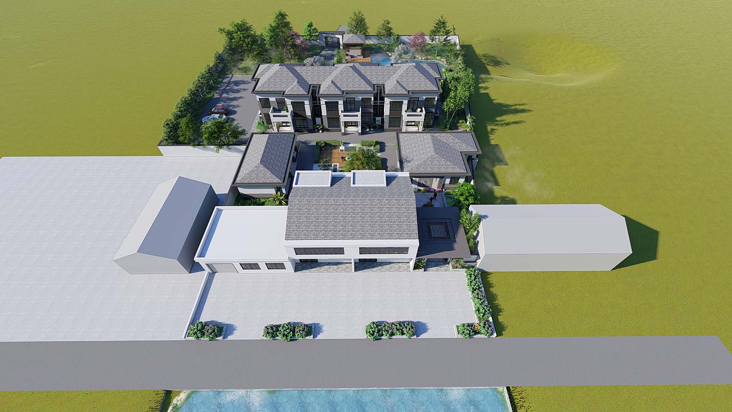 湖南常德杨家新中式三合院