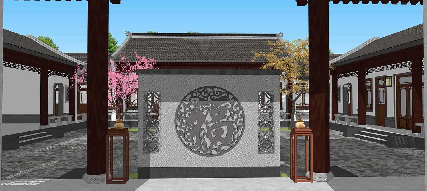 四川成都钟家中式四合院