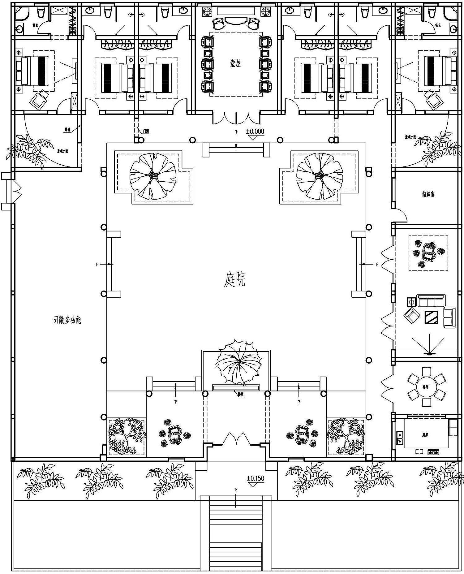 四川成都钟家中式四合院