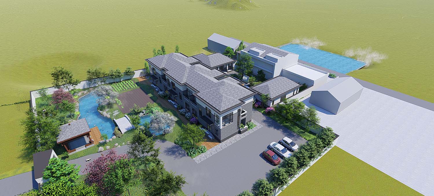 湖南常德杨家新中式三合院