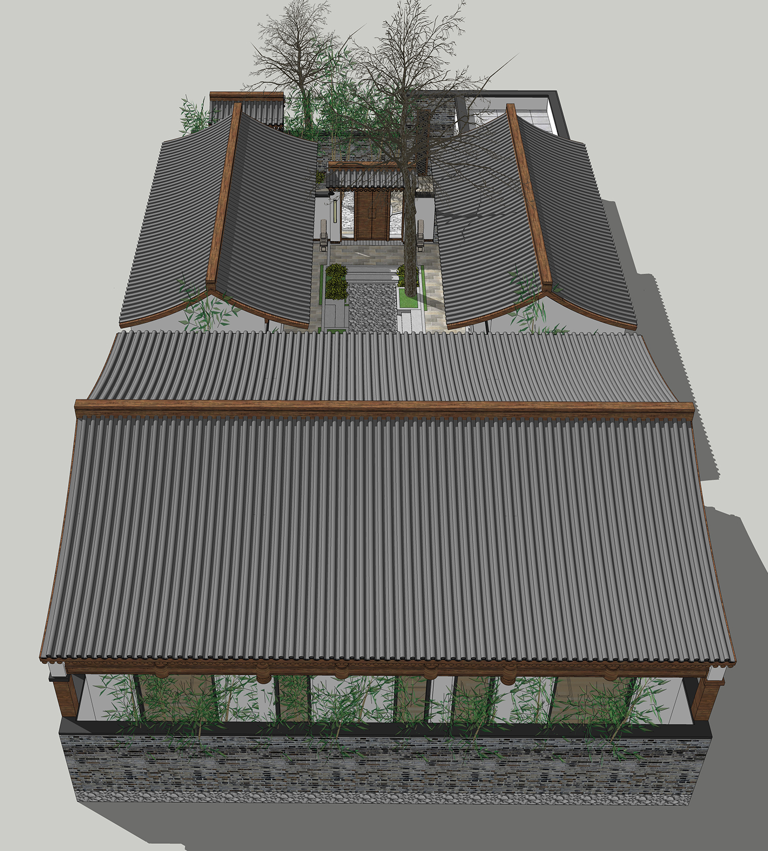 北京平谷王家中式四合院