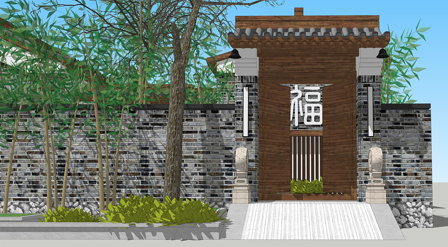 北京平谷王家中式四合院